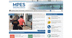 Desktop Screenshot of mpes.gov.br