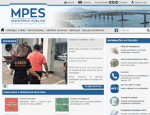 Tablet Screenshot of mpes.gov.br